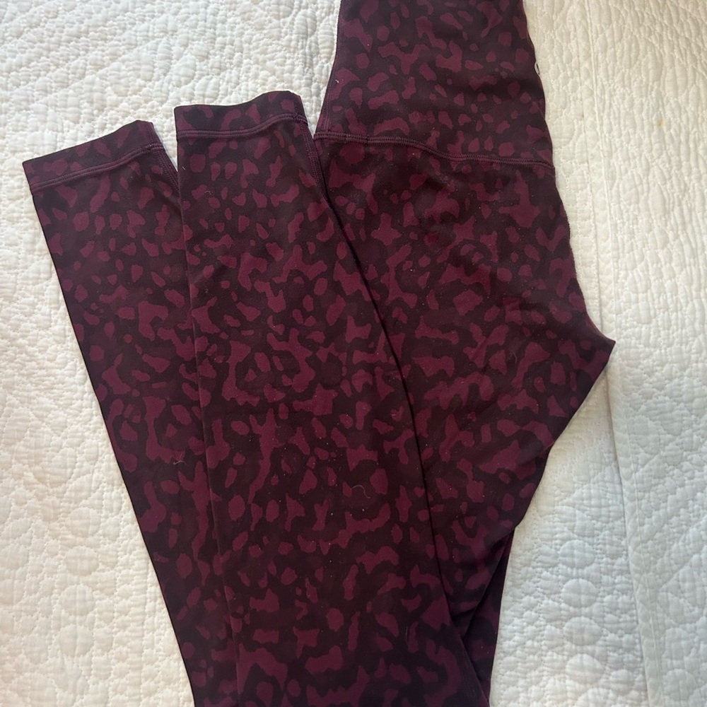 lululemon athletica leopard print leggings